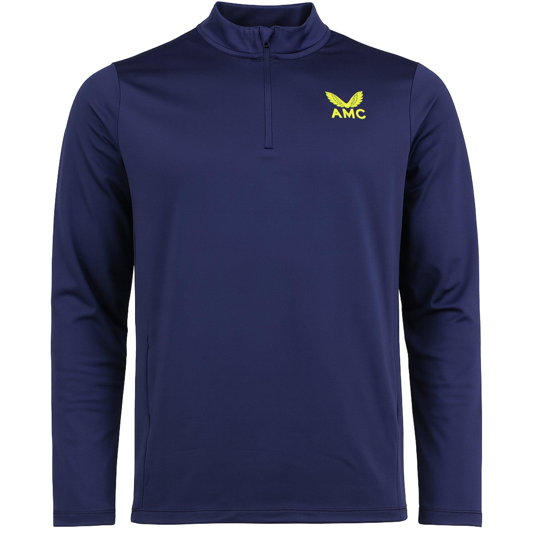 Castore AMC Core Mens Navy Midlayer Tennis Top | Decathlon