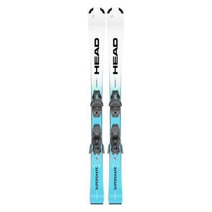 Head Supershape jr Ski Pack + Bindung Jrs 7.5 gw Blau Jungen