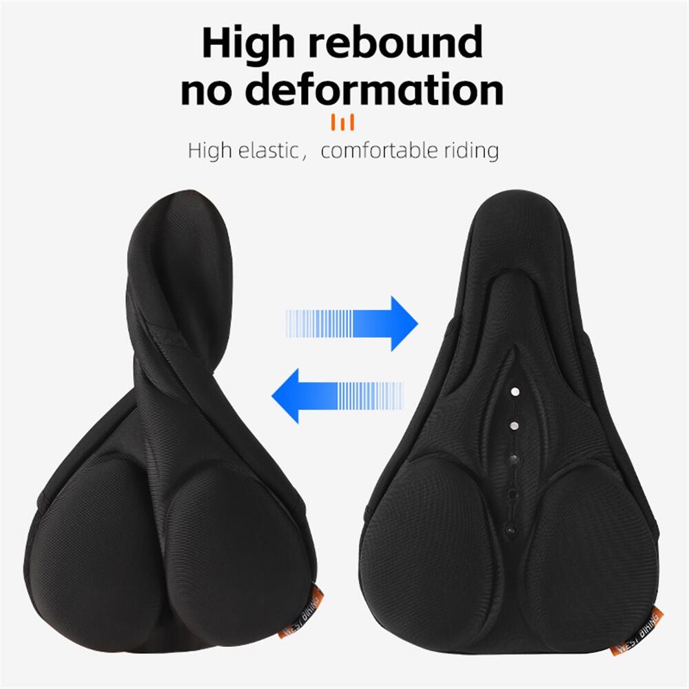 Housse de selle vélo silicone+lycra+éponge antichoc 4/7