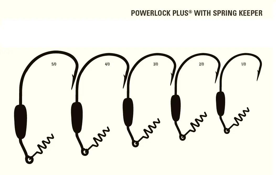 CARLIGE OFFSET LESTATE MUSTAD POWER LOCK PLUS, NR 1/0, 3 BUC / PLIC 3/5
