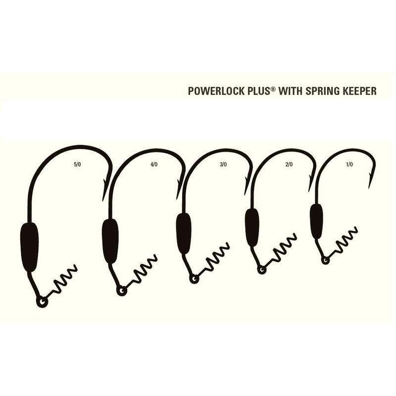 CARLIGE OFFSET LESTATE MUSTAD POWER LOCK PLUS, NR 4/0, 3 BUC / PLIC