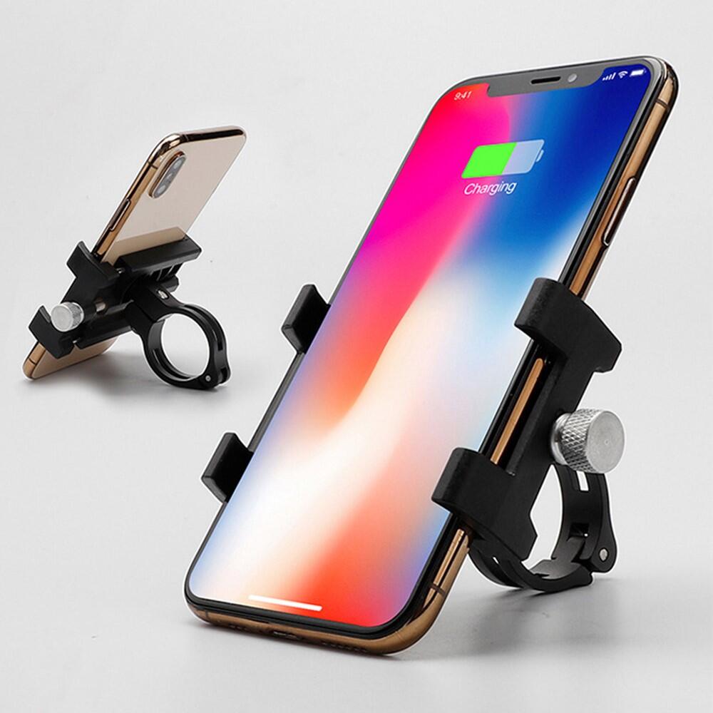 Support téléphone vélo aluminium + plastique 2/7