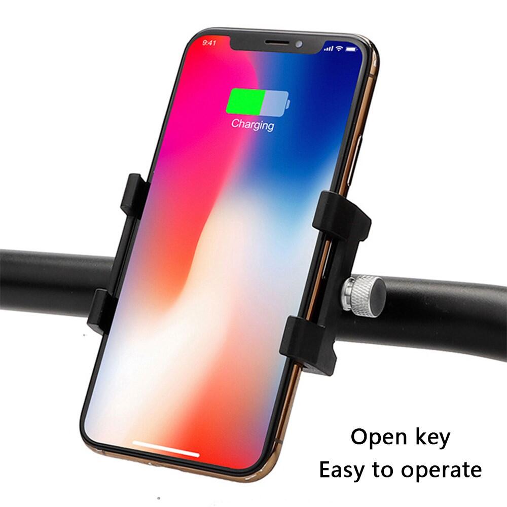 Support téléphone vélo aluminium + plastique 4/7