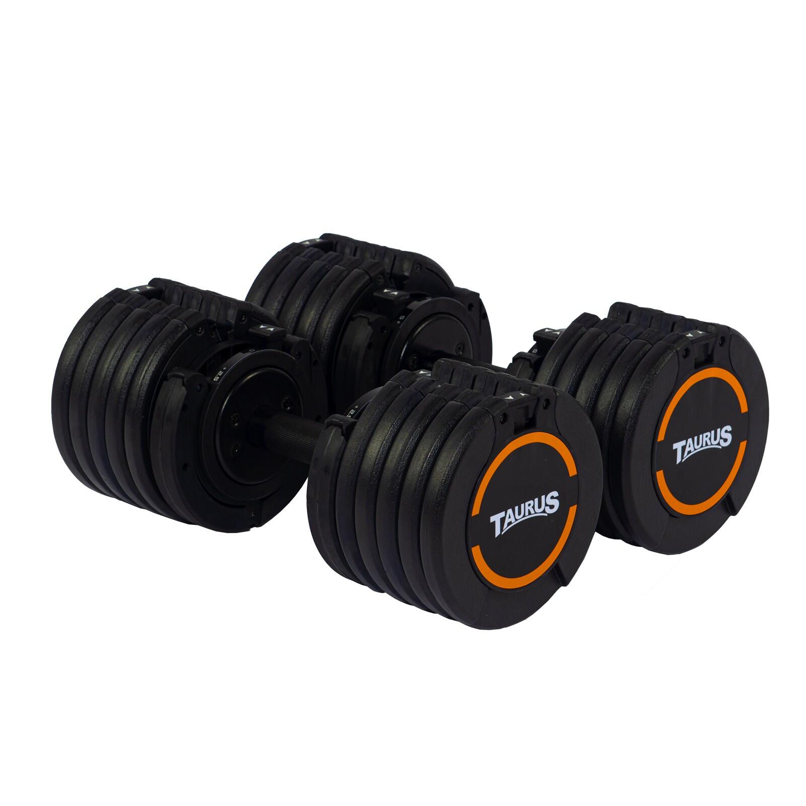 Taurus Selectabell verstelbare halters 4,5–25 kg set van 2 2/4