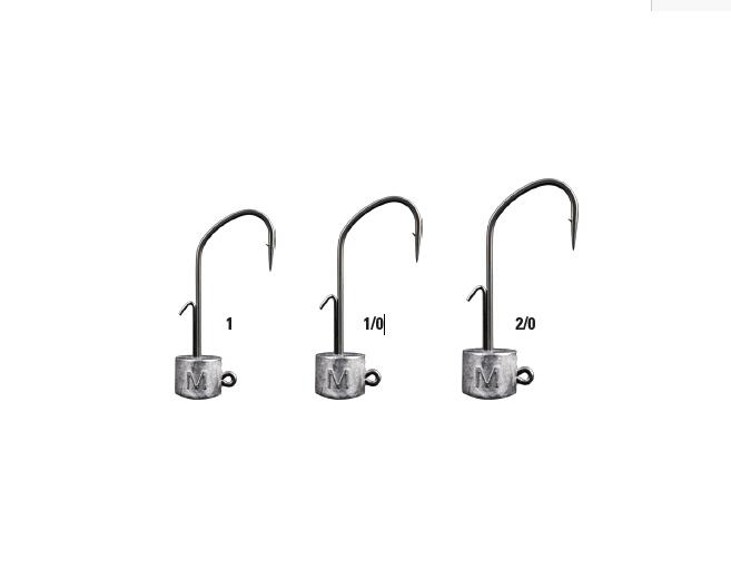 Jig Mustad Alphapoint ned jig head nr 2/0, 10 g, 12 buc / plic