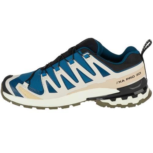 Scarpe Salomon XA Pro 3D V9 GTX Trail Blu/Beige 2/4