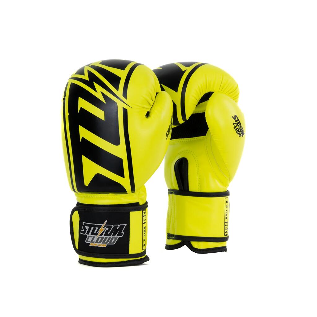 StormCloud Bolt 2.0 Neon Lime Boxing Gloves 16oz