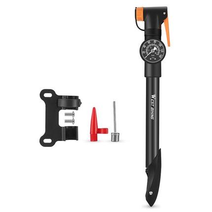 Mini Fahrradpumpe tragbar mit Manometer