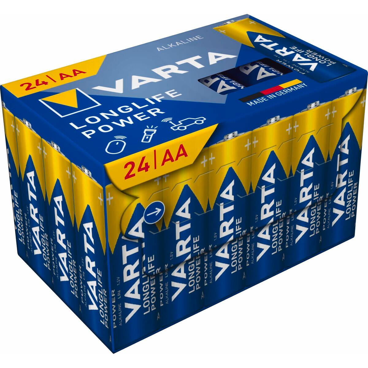 Pilas VARTA alkalina longlife power aa - lr06 AA 2/5