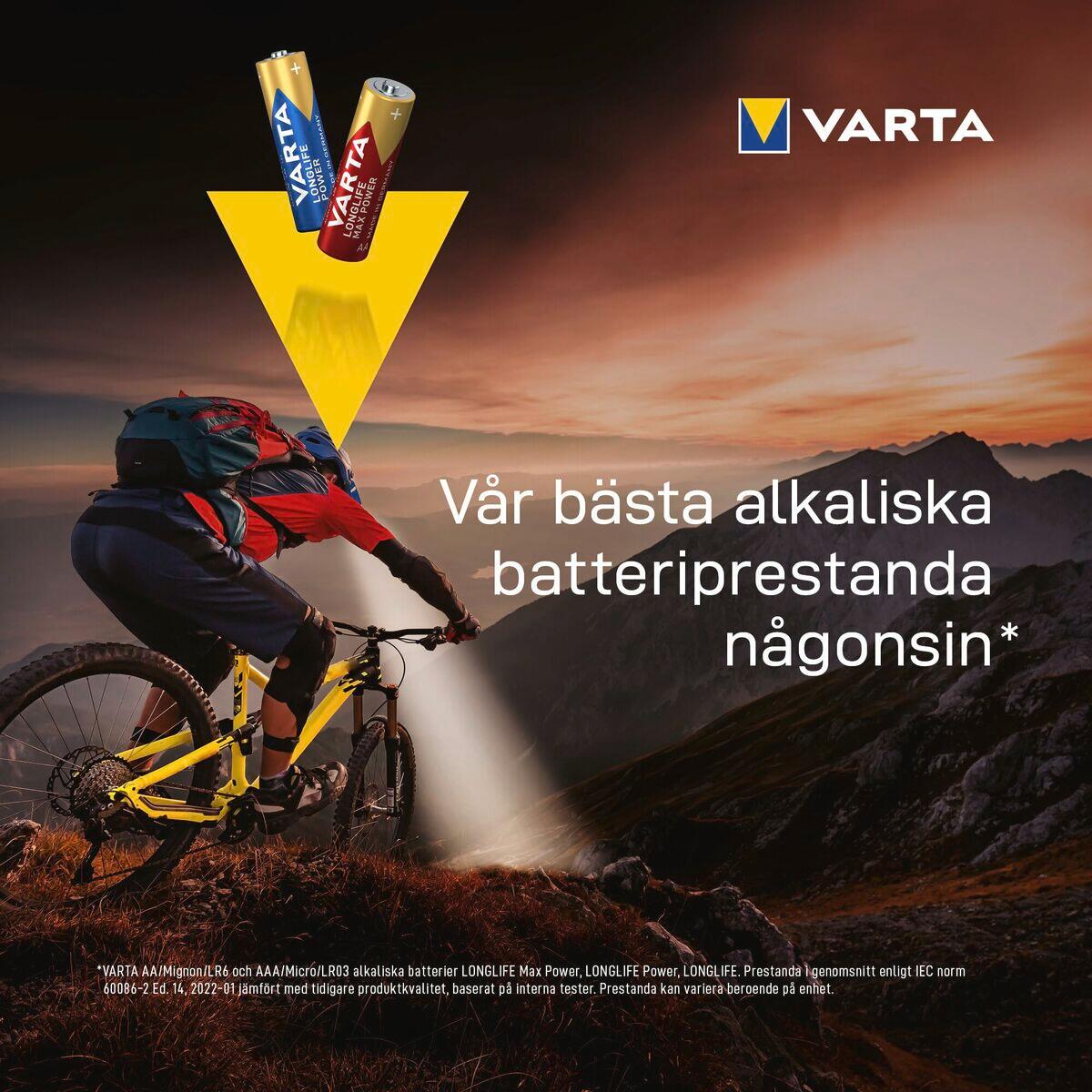 Pilas VARTA alkalina longlife power aa - lr06 AA 5/5