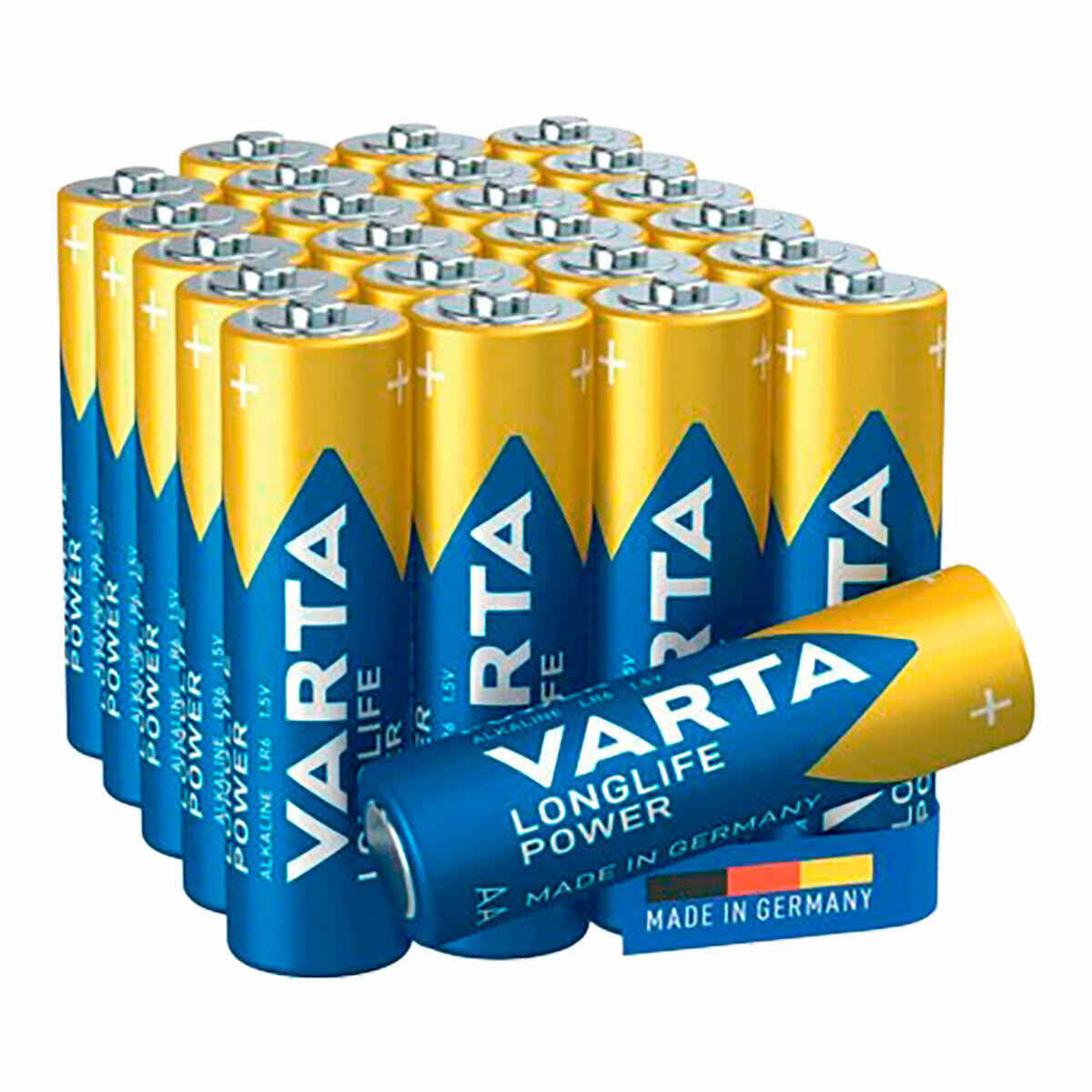 Varta - Batteries Varta Alkalina Longlife Power Aa - Lr06 Aa - Pile - Multicolore - No Size - Decathlon