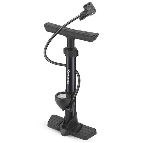 Fietspomp hoge druk 160 PSI metaal met manometer