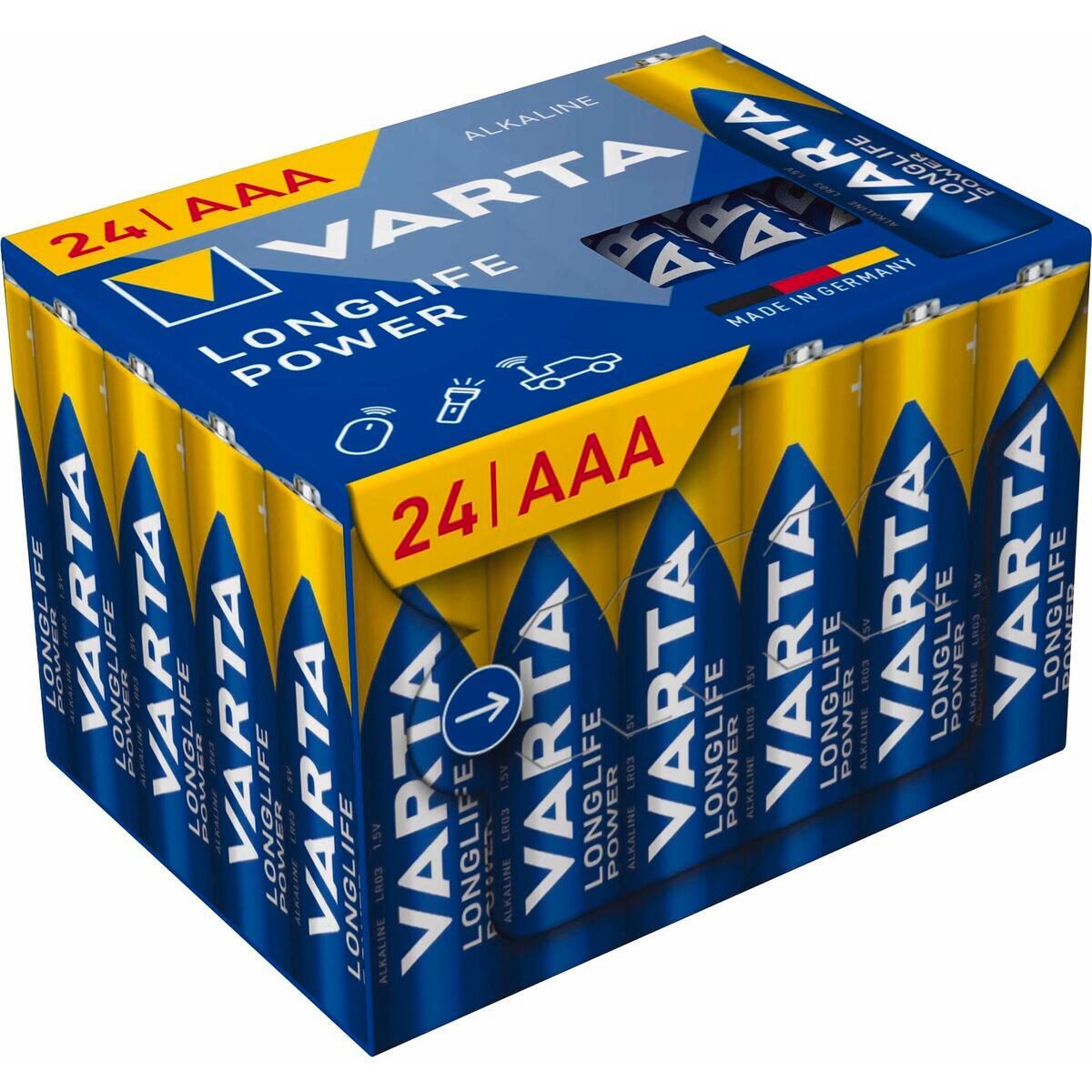Batteries VARTA longlife power aaa - lr03 AAA 2/5