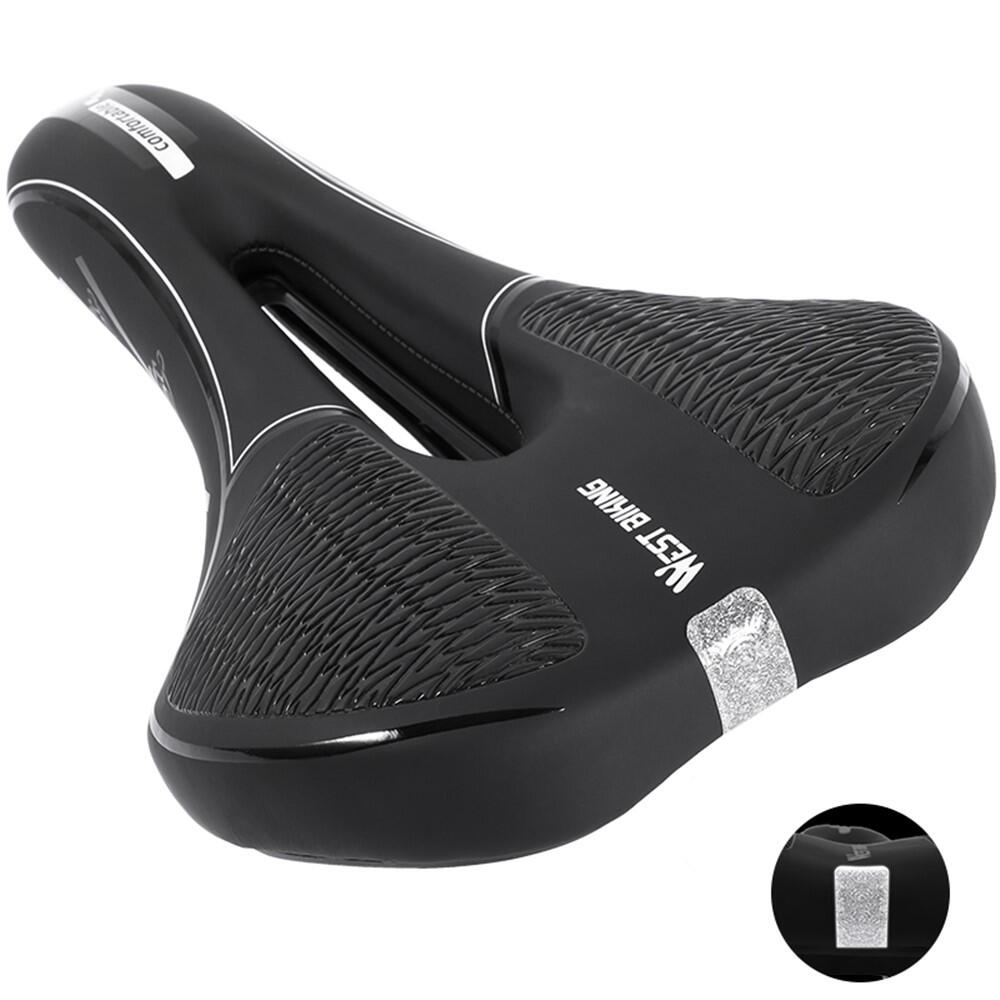 WEST BIKING Sella bici PU morbida riflettente MTB antiurto