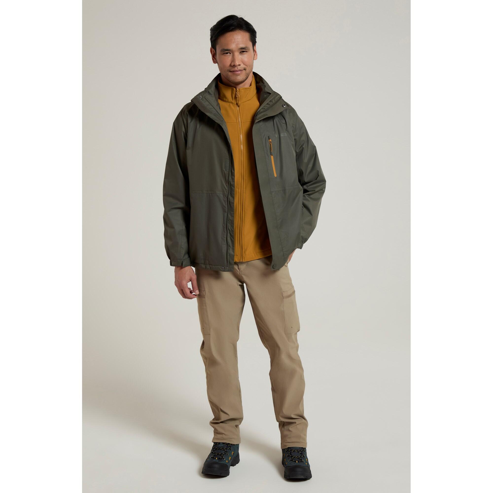 Mountain Warehouse Veste imperméable Bracken Extreme 3 en 1 pour hommes 2/7