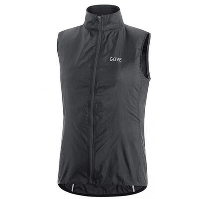 Gore wear drive windstopper mouwloos vest voor dames, zwart