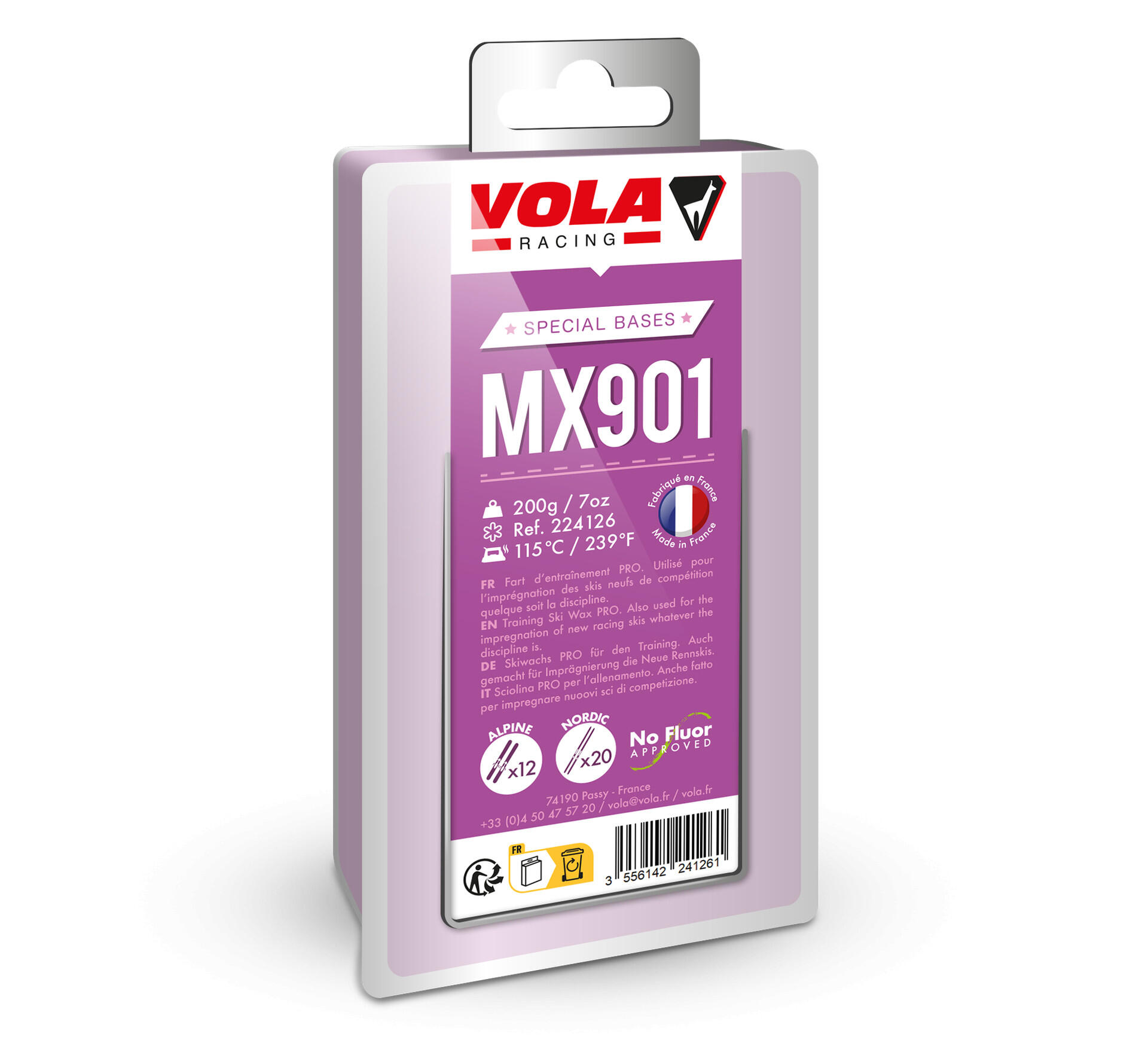 Wax against the whitening of the soles Vola MX901 Bases spéciales 500 g 4/7