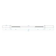 Barre Olympique avec Colliers Lock Jaw - 9,7 kg 7/7