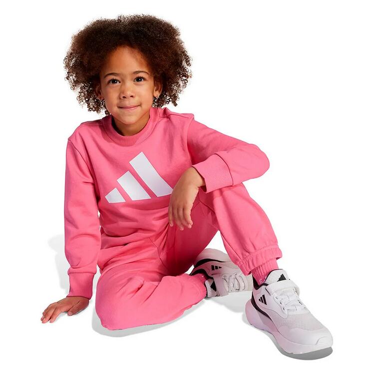 Tuta bambina adidas essentials - rosa 3/5