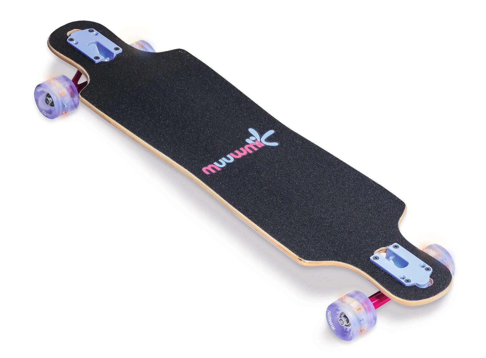 Muuwmi longboard Compact 83 x 22 cm bleu/rose 9/9
