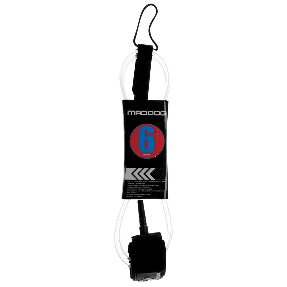 Maddog Calf Surf Leash Clear