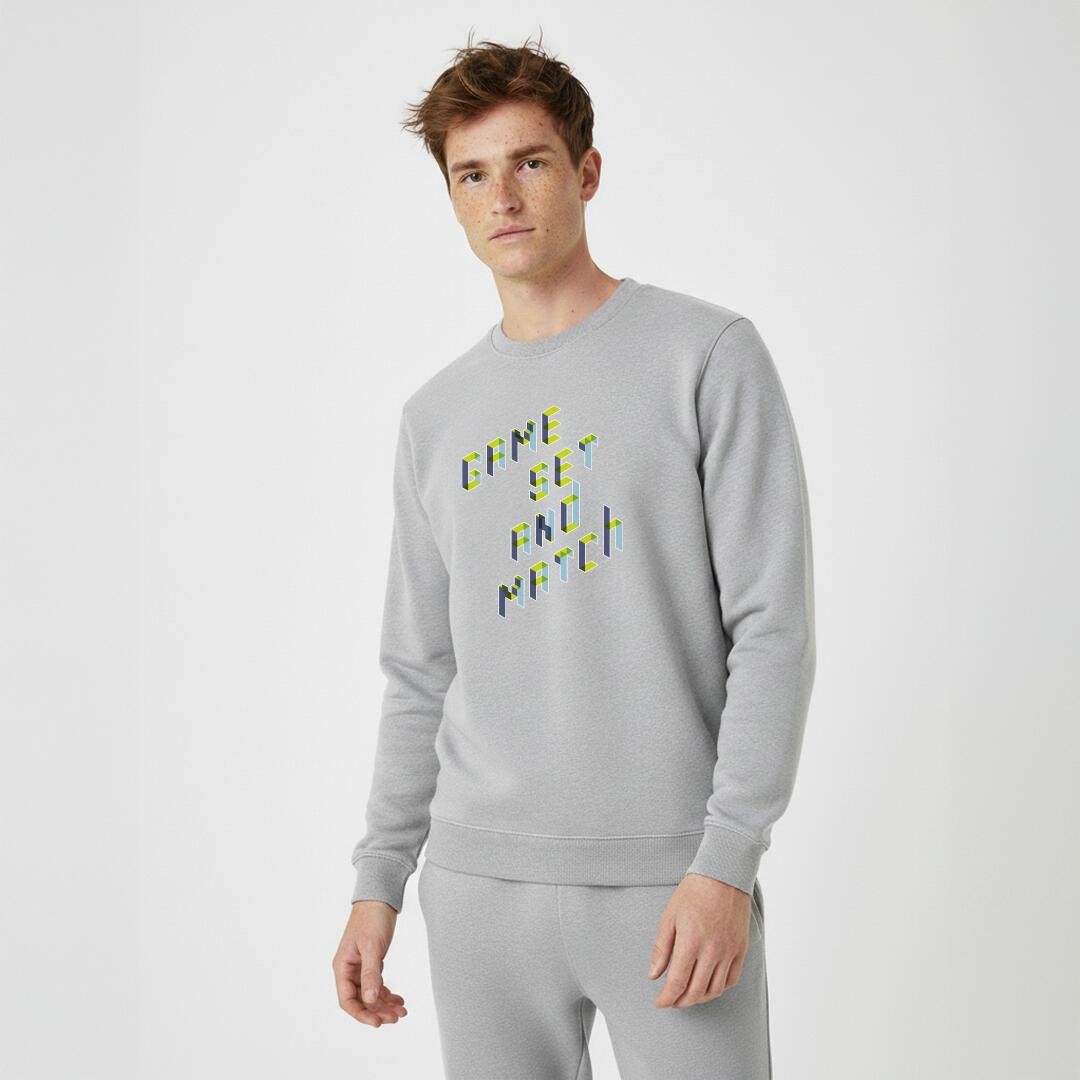 Heren tennis sweater - game set and match 2/7