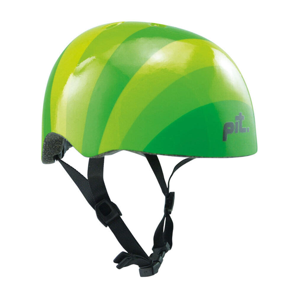 Pit Bicycle Helmet Stripes Green XS 50-54cm