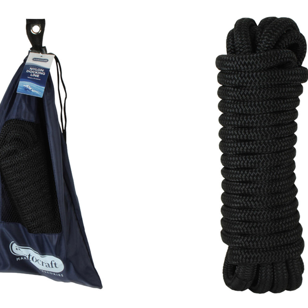 Aristocraft 8M/14mm Docking Line Double Braided Rope - Black
