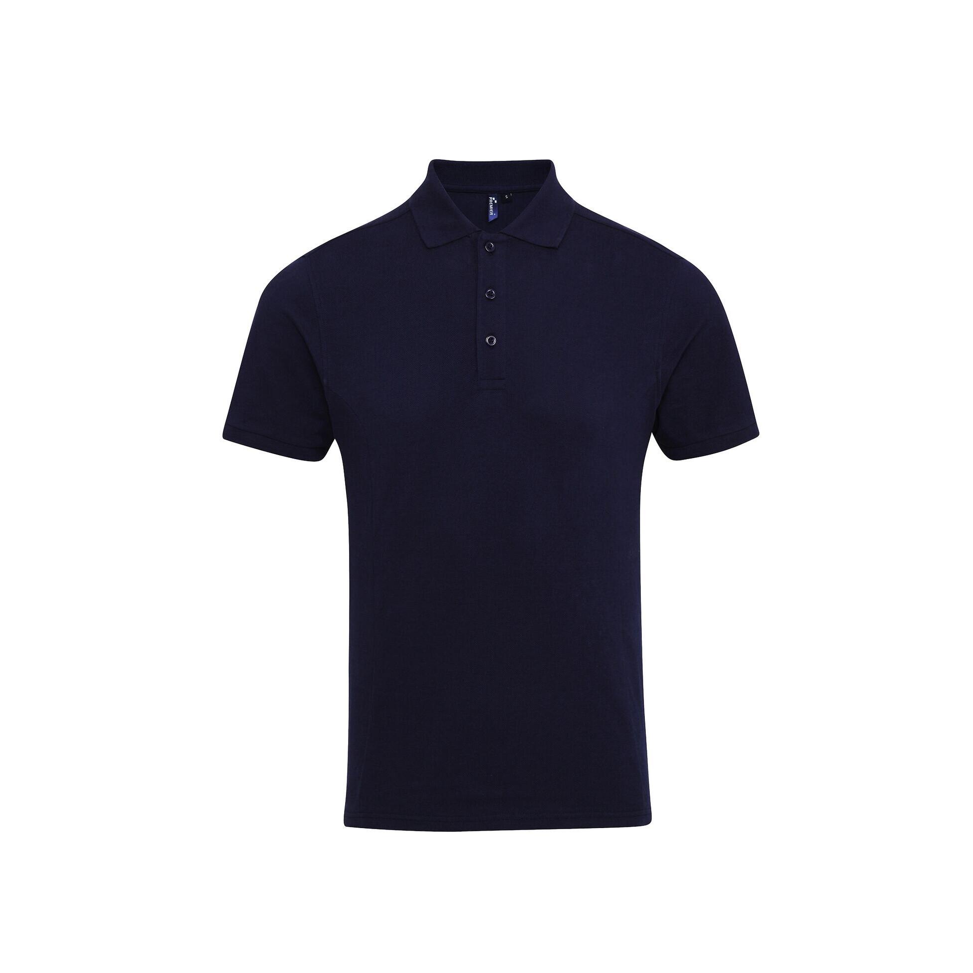 Premier Mens Coolchecker Plus Pique Polo With CoolPlus