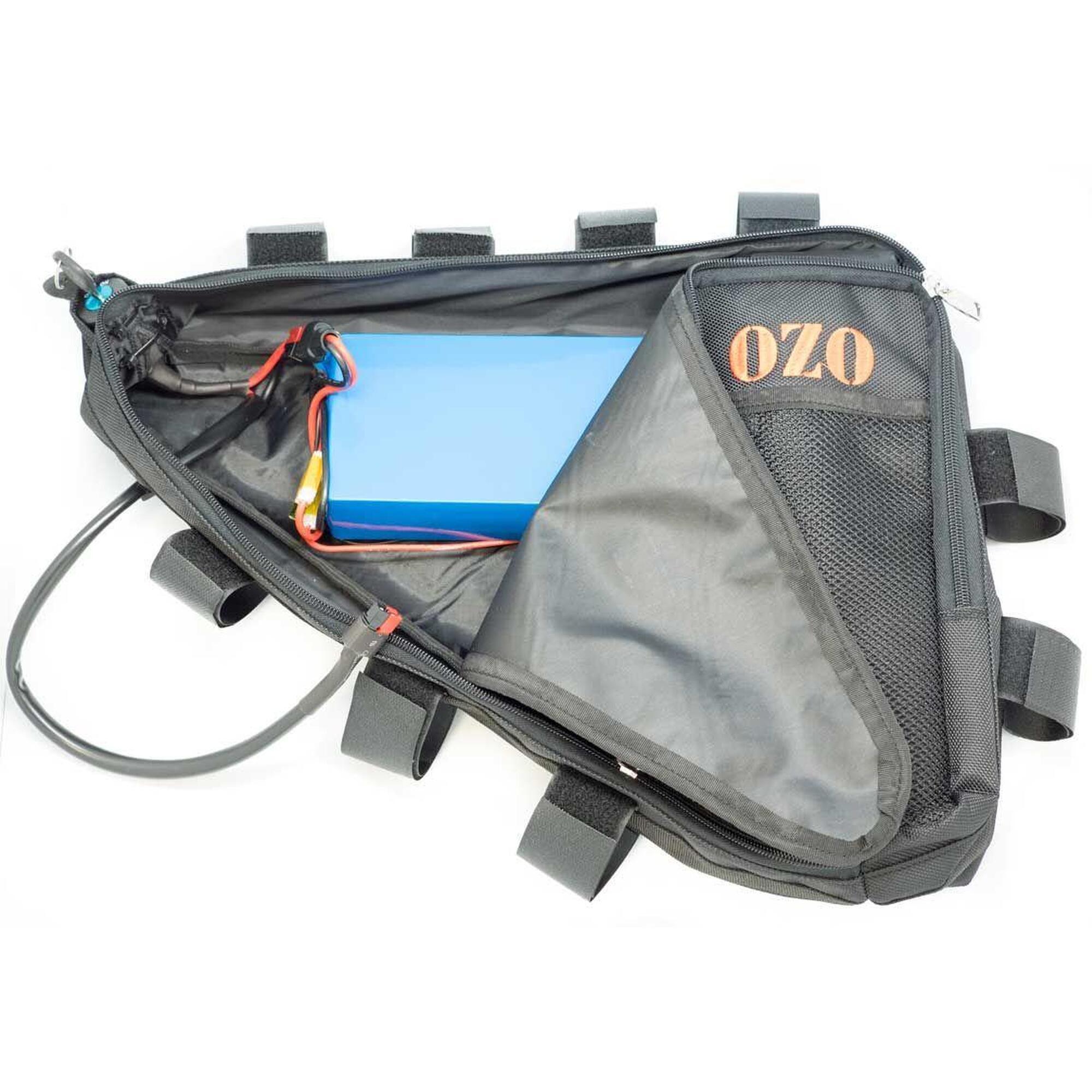 Ozo - Sacoche De Cadre Triangle En Nylon Pour Vélo - Besace - Noir - 14 L - Decathlon