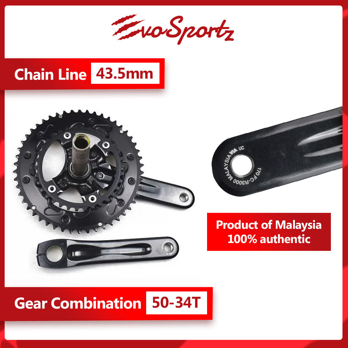 Shimano Sora FC-R3000 Crankset 2x9 Speed