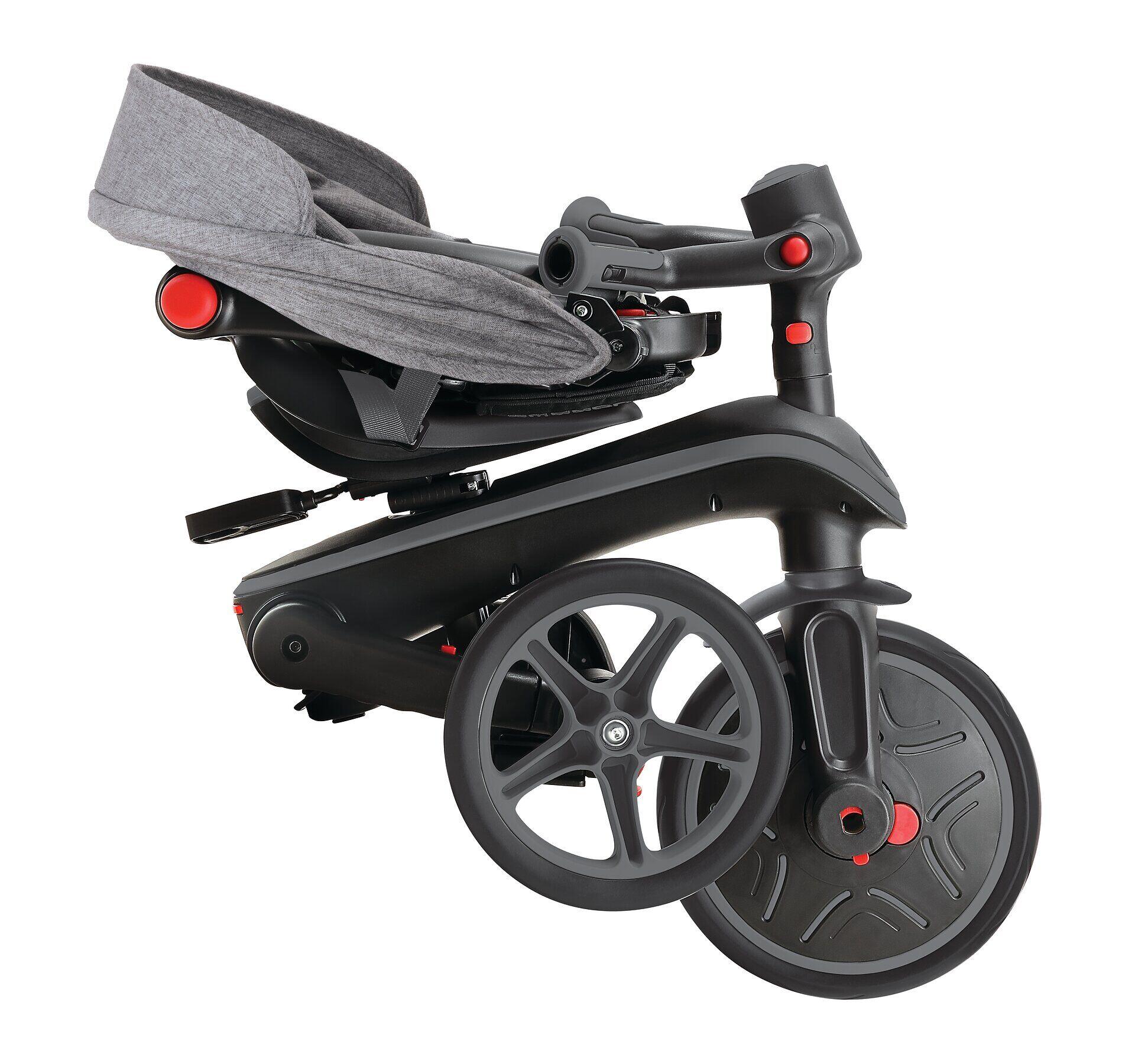 Tricycle EXPLORER 4-en-1 Évolutif et Pliable - Gris 6/7