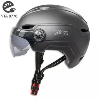 Speed pedelec helm met visier - zwart - visor pro fietshelm