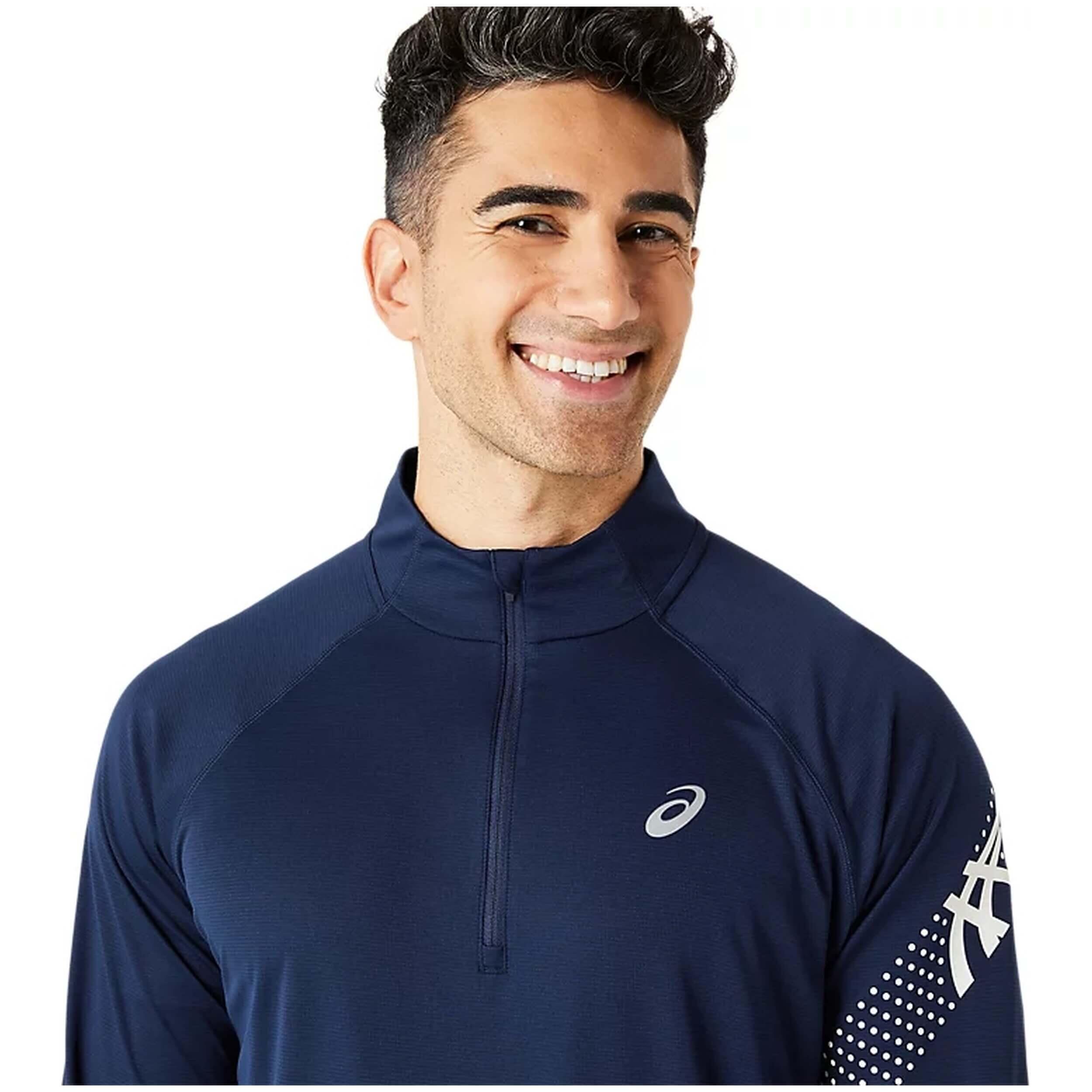 T-shirt à manches longues Asics modèle 2011C732-404 pour homme 4/5