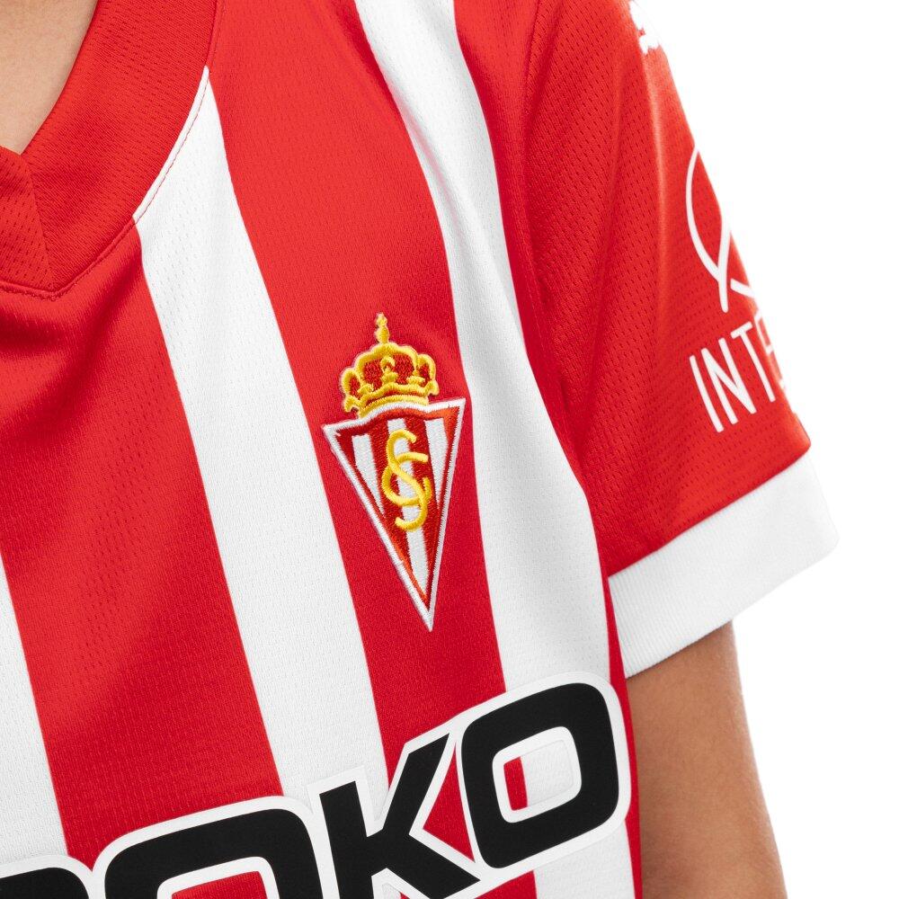 Kinder Football offizielles real sporting de gijón puma fußballtrikot für Rea 2/6