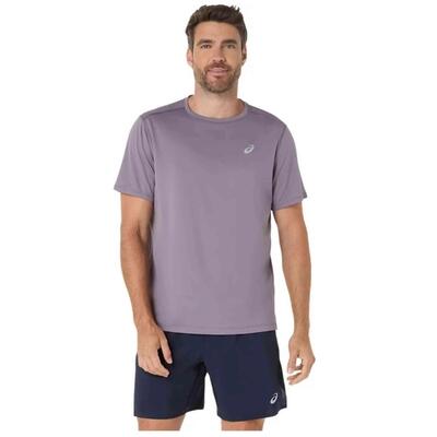 T shirts overhemden heren - asics core ss top - lavender grey