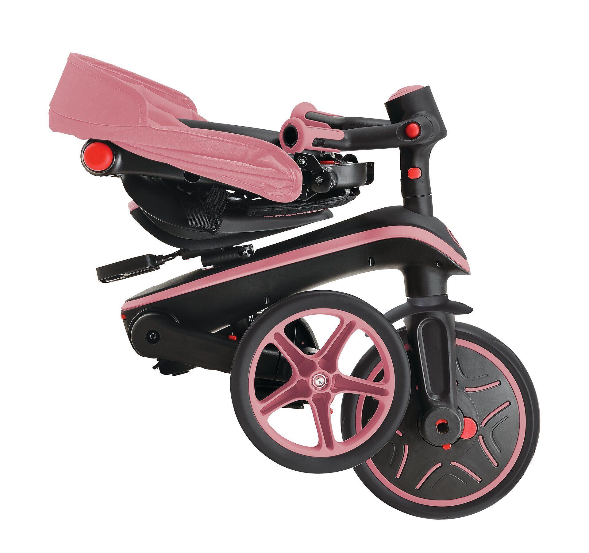 Tricycle EXPLORER 4-en-1 Évolutif et Pliable - Rose pastel 6/7