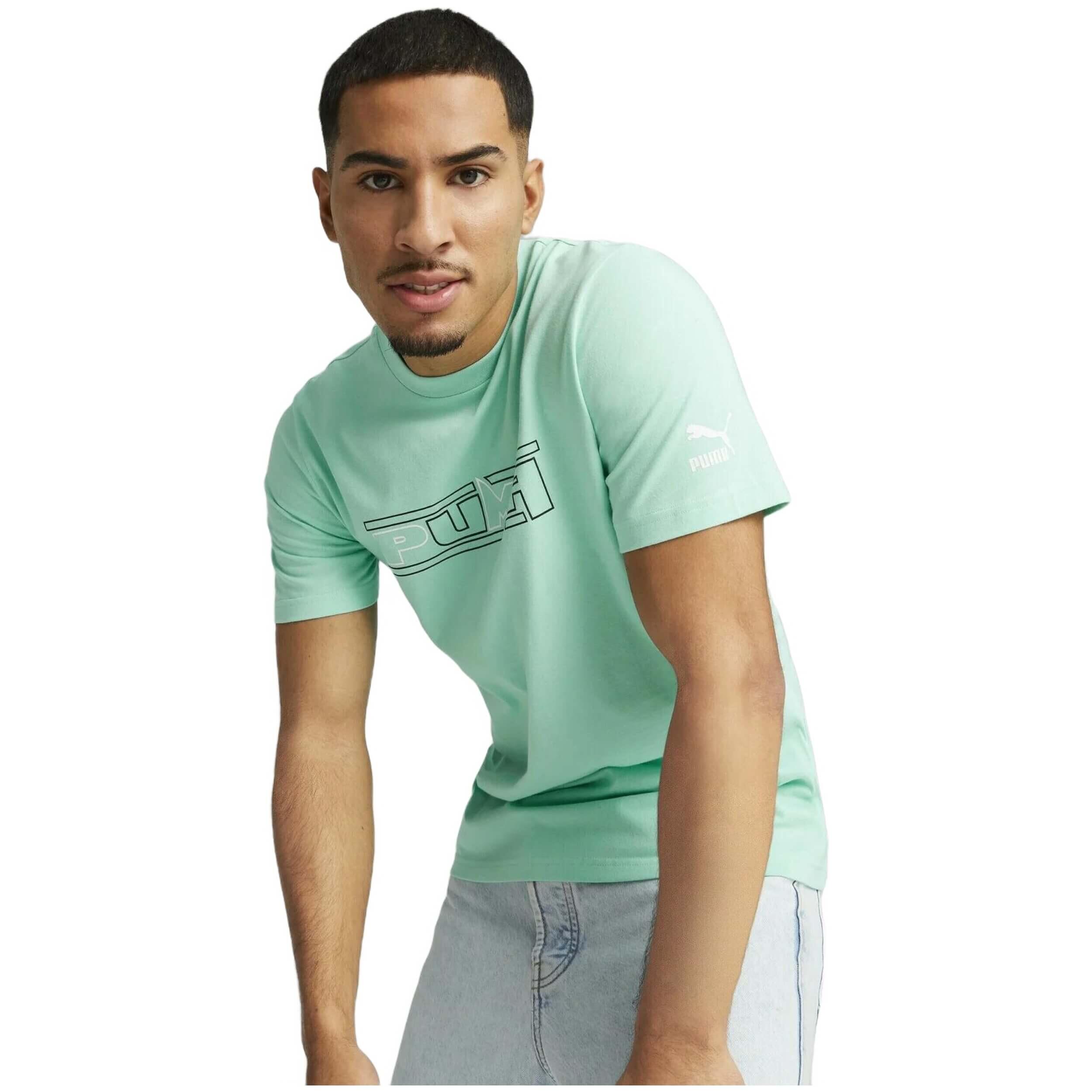 T-shirt Puma modèle 538219-77 pour unisexe 3/4