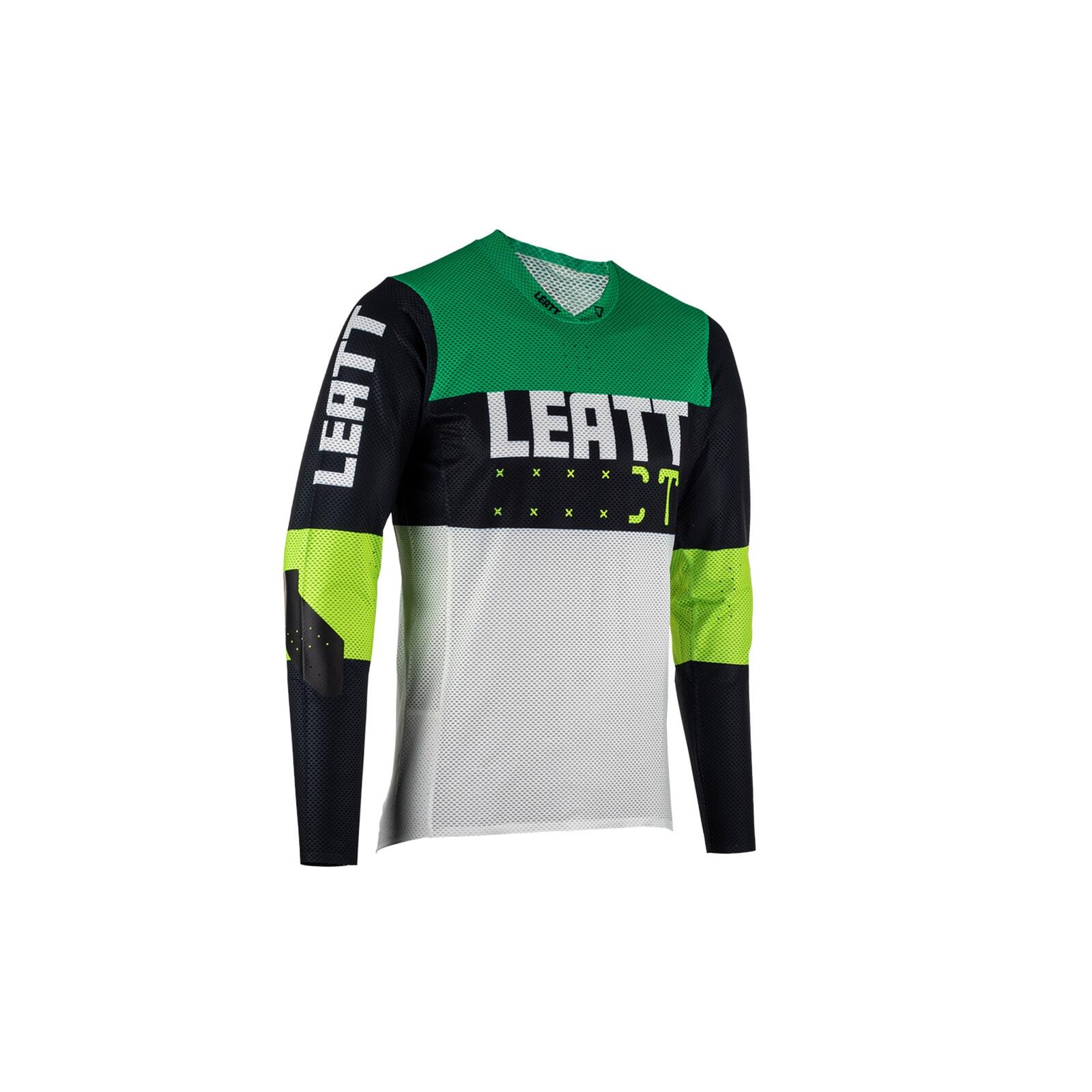 Leatt - Maillot Vtt Gravity 4.0 Manches Longues Avec Renfort Aux Coudes Homme - Maillot Manches Longues - Multicolore|vert - 48 Xl - Decathlon