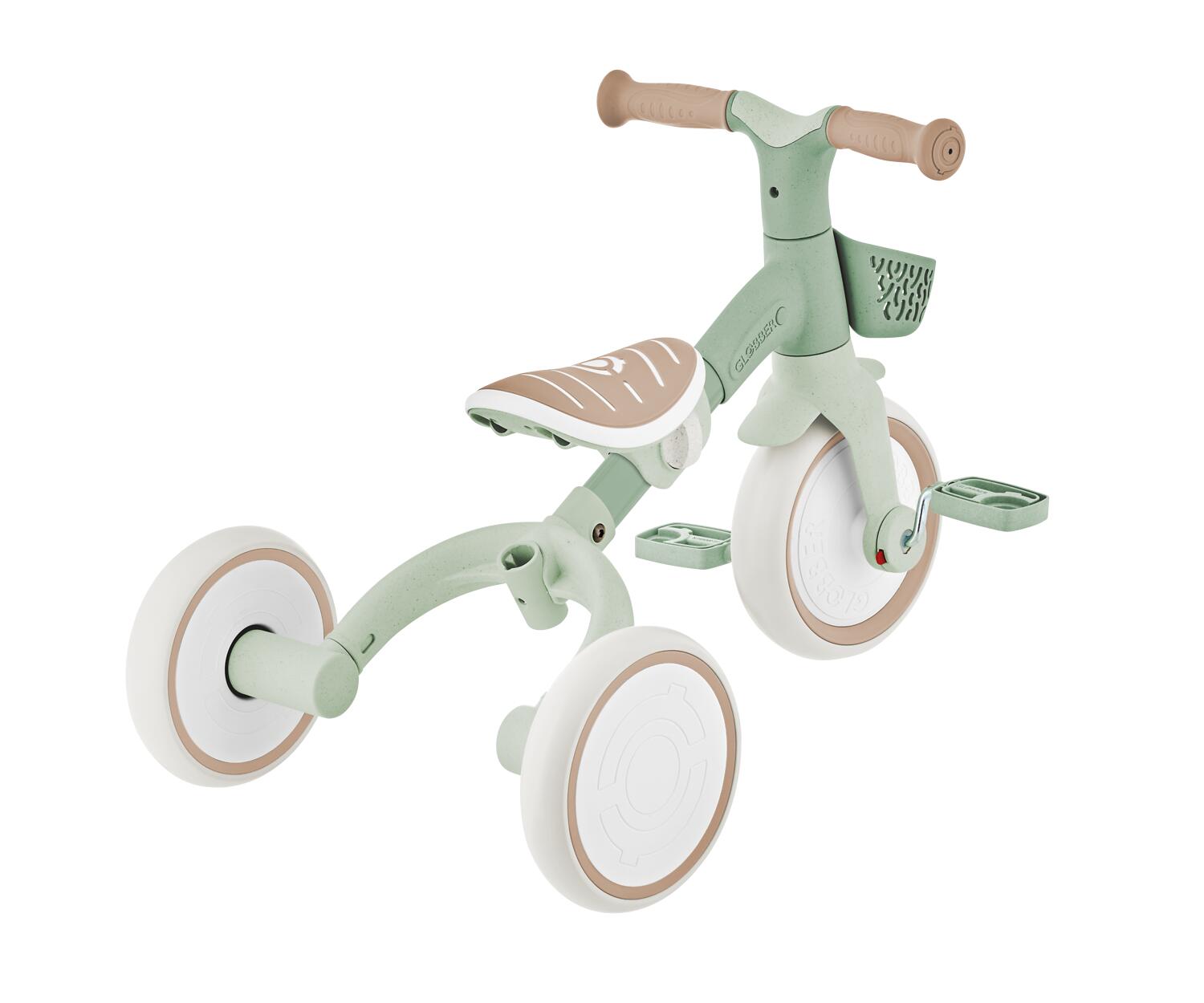 Tricycle LEARNING 3 EN 1 PLUS ECO - Vert Sauge 12/13