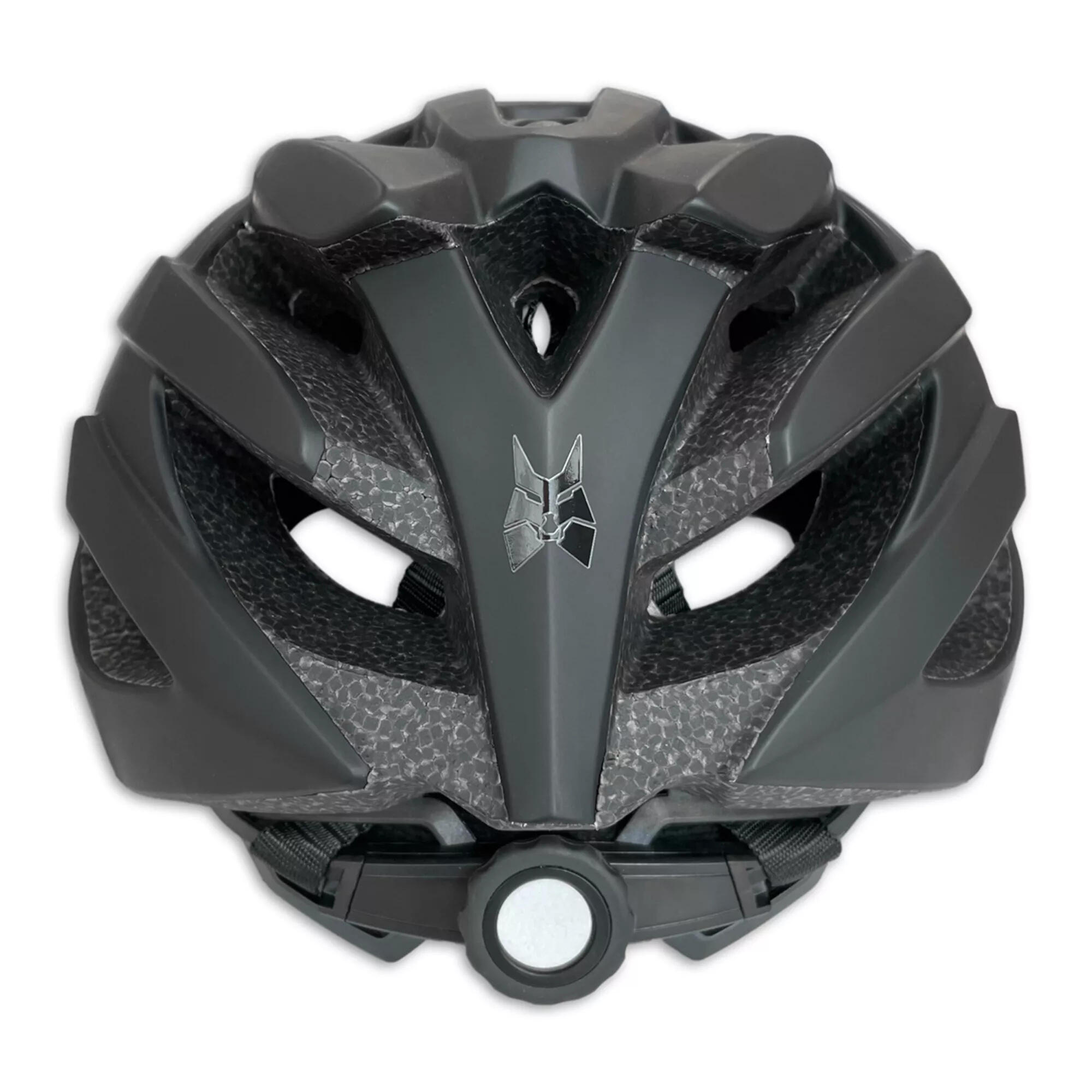 Fahrradhelm Damen/Herren All-Road Mattschwarz Medium | Decathlon