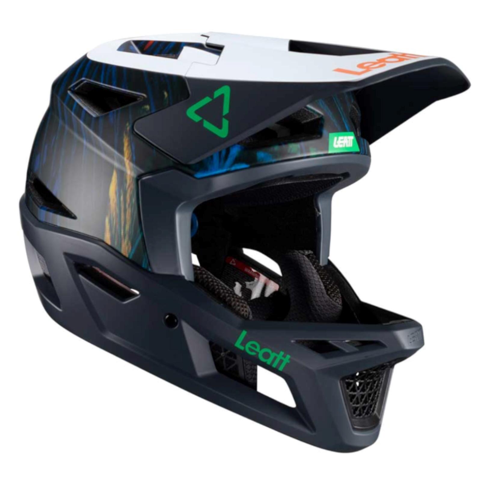 Leatt - Casque Mtb Gravity 4.0 - Jungle - Casque - Multicolore|vert - 55-56 Cm - Decathlon