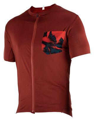 Maillot Manches Courtes Leatt MTB Trail 3.0 Lava Rouge 2/7