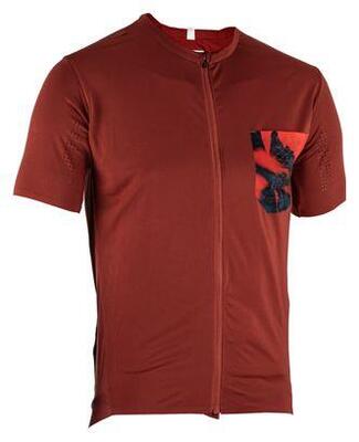 Leatt mtb trail 3.0 shadow short sleeve jersey grijs