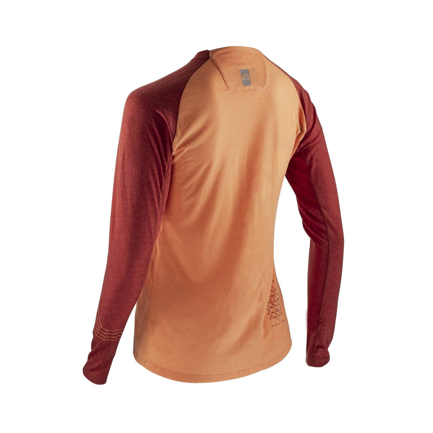 Camiseta de ciclismo para mujer MTB 3.0 Gravity naranja 5/8