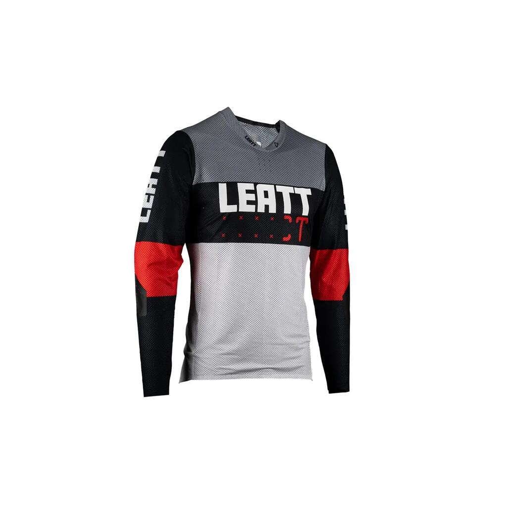 Leatt MTB Gravity 4.0 Kids Long Sleeve Jersey Grey/Black/Red