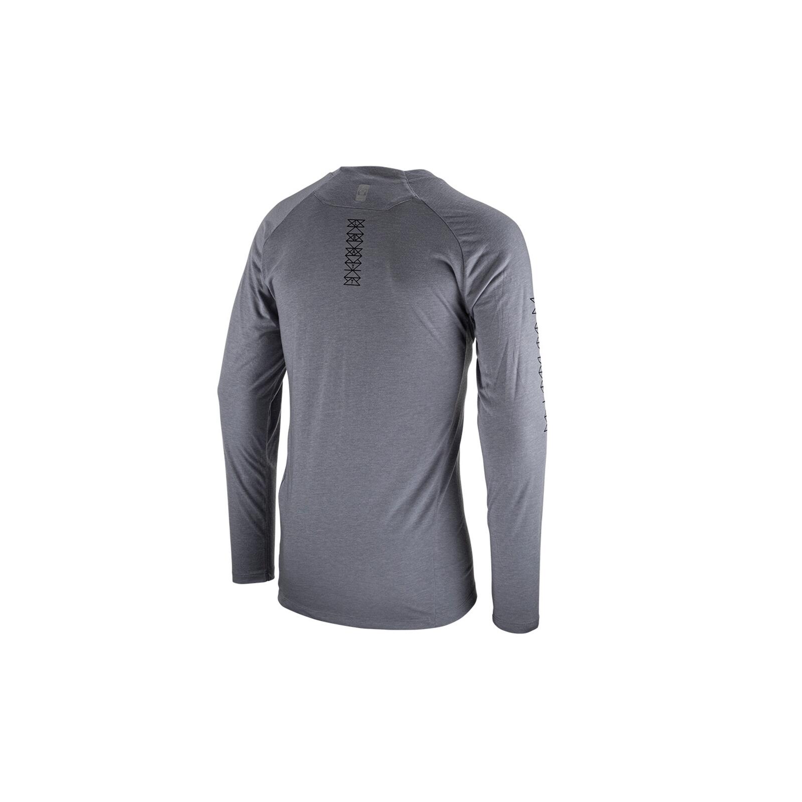 Camiseta MTB Gravity 2.0 de manga larga, ligera y cómoda, gris, hombre 2/7