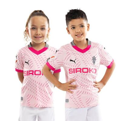 Kinderen football officieel real sporting de gijón puma voetbalshirt kids real