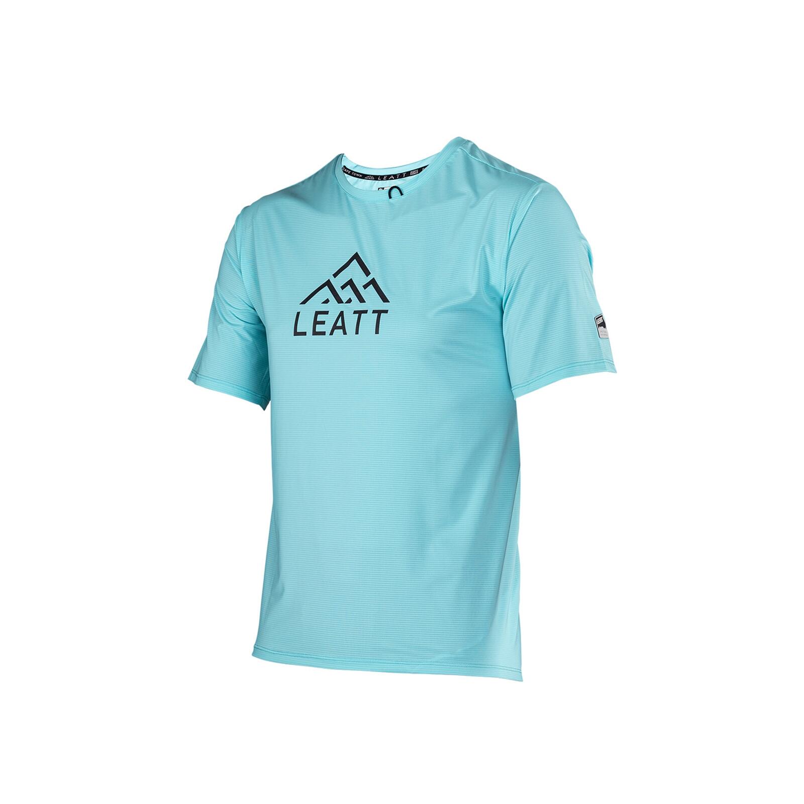 Leatt - Chemise Stretch Et Ultra Légère Mtb Trail X-flow 1.0 Bleu Clair Homme - Maillot Manches Courtes - Bleu - Decathlon