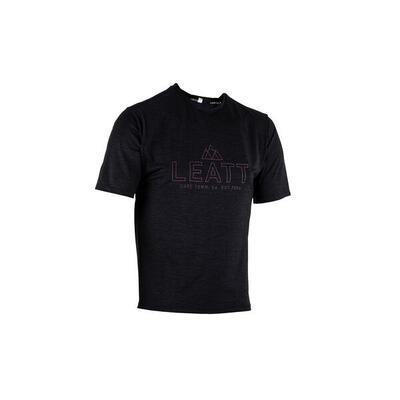 Maglia a manica corta Leatt MTB Trail 1.0 Nero